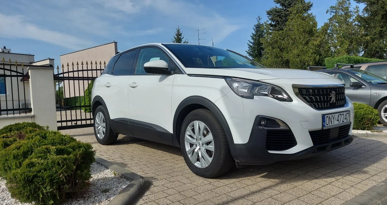 Peugeot 3008 cena 69900 przebieg: 189000, rok produkcji 2017 z Nysa małe 466